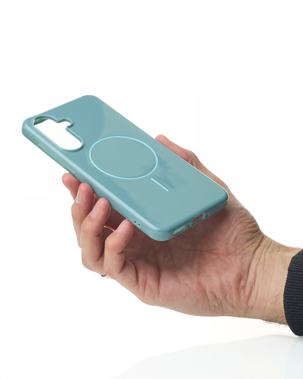 Чехол Glamour Case with MagSafe для Samsung A56 wave blue