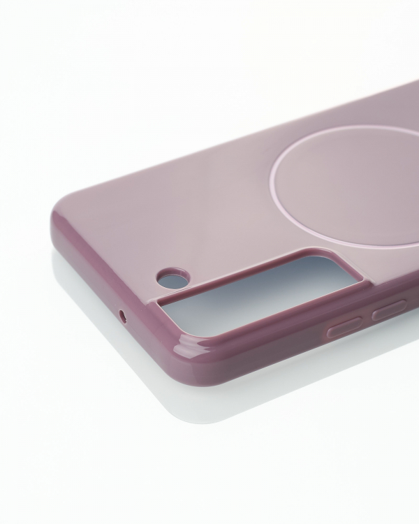 Чехол Glamour Case with MagSafe для Samsung S21 FE deep purple