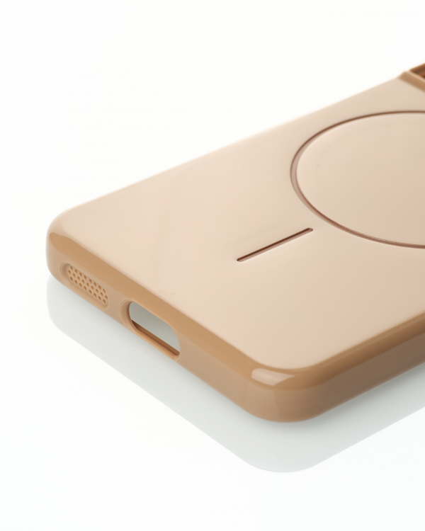 Чехол Glamour Case with MagSafe для Samsung S21 FE desert titanium