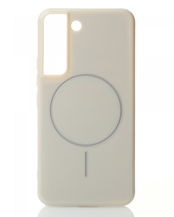 Чехол Glamour Case with MagSafe для Samsung S21 FE natural titanium