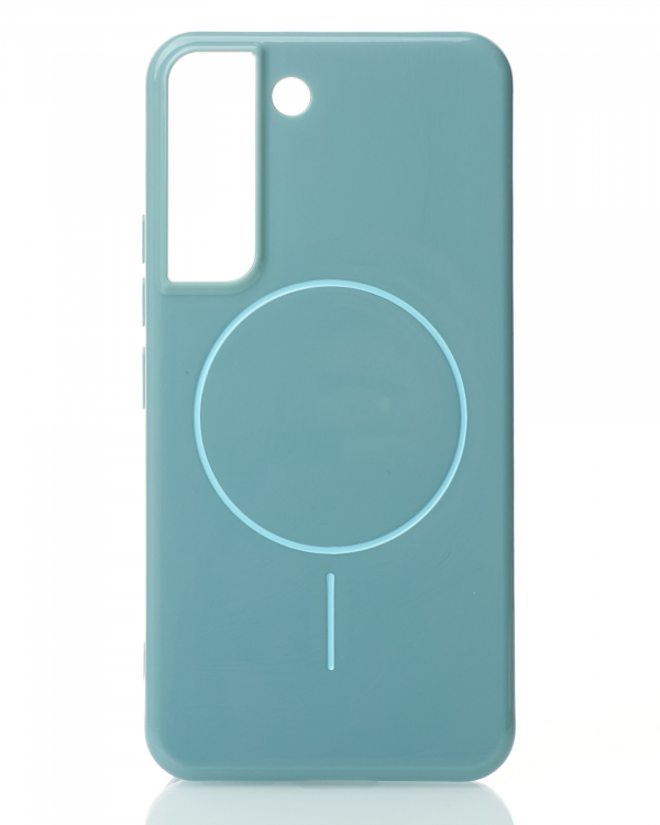 Чехол Glamour Case with MagSafe для Samsung S21 FE wave blue