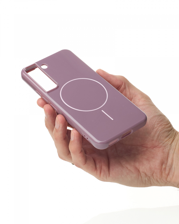 Чехол Glamour Case with MagSafe для Samsung S21 FE deep purple