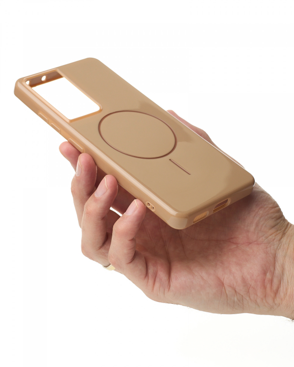 Чехол Glamour Beats Case with MagSafe для Samsung S21 Ultra desert titanium
