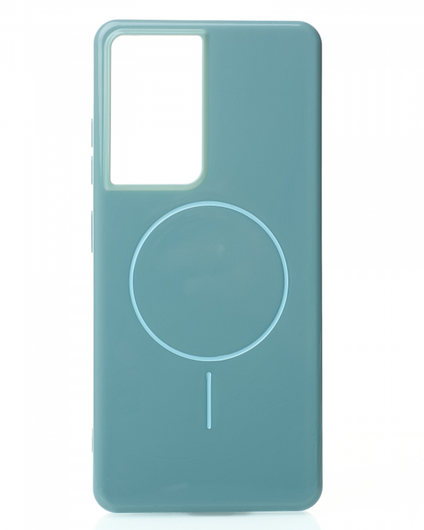 Чехол Glamour Beats Case with MagSafe для Samsung S21 Ultra wave blue