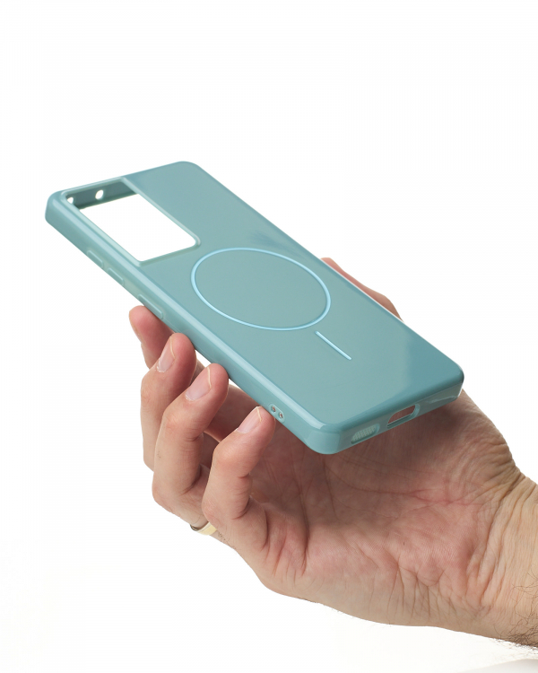 Чехол Glamour Beats Case with MagSafe для Samsung S21 Ultra wave blue
