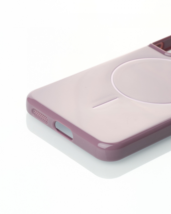 Чехол Glamour Beats Case with MagSafe для Samsung S22 deep purple