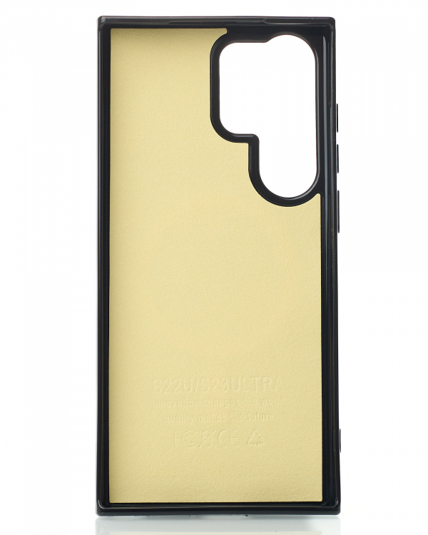 Силиконовый чехол Slim Ring Glamour с поддержкой MagSafe для Samsung S22 Ultra black