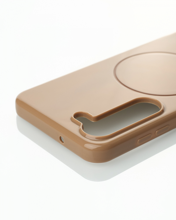 Чехол Glamour Beats Case with MagSafe для Samsung S23 desert titanium