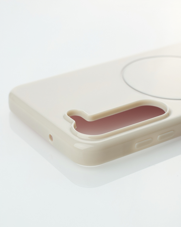 Чехол Glamour Beats Case with MagSafe для Samsung S23 natural titanium