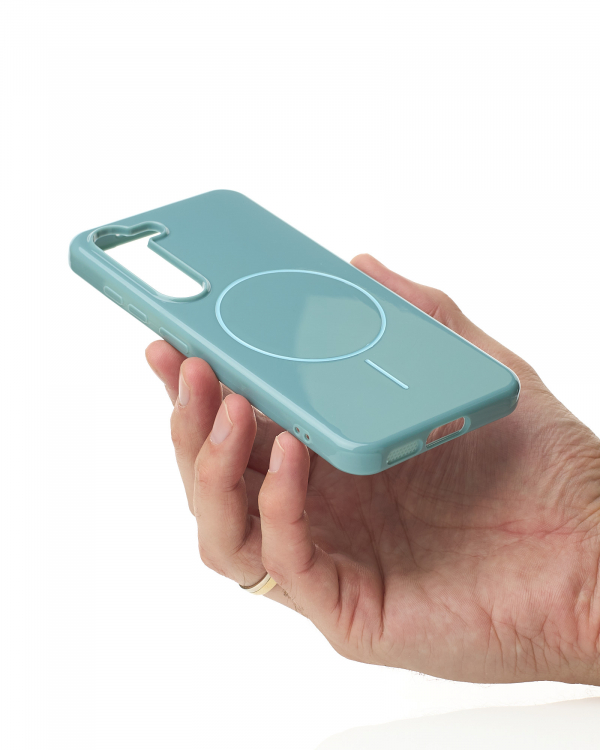 Чехол Glamour Beats Case with MagSafe для Samsung S23 wave blue