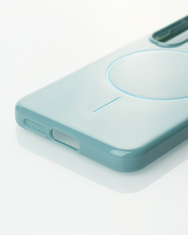 Чехол Glamour Beats Case with MagSafe для Samsung S23 wave blue