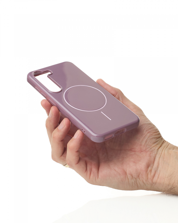 Чехол Glamour Beats Case with MagSafe для Samsung S23 deep purple