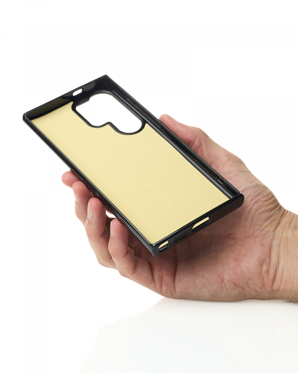 Силиконовый чехол Slim Ring Glamour с поддержкой MagSafe для Samsung S24 Ultra black