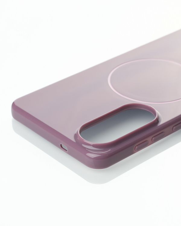 Чехол Glamour Case with MagSafe для Samsung S25 Edge deep purple