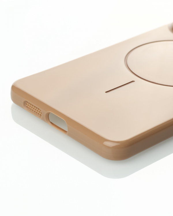 Чехол Glamour Case with MagSafe для Samsung S25 Edge desert titanium