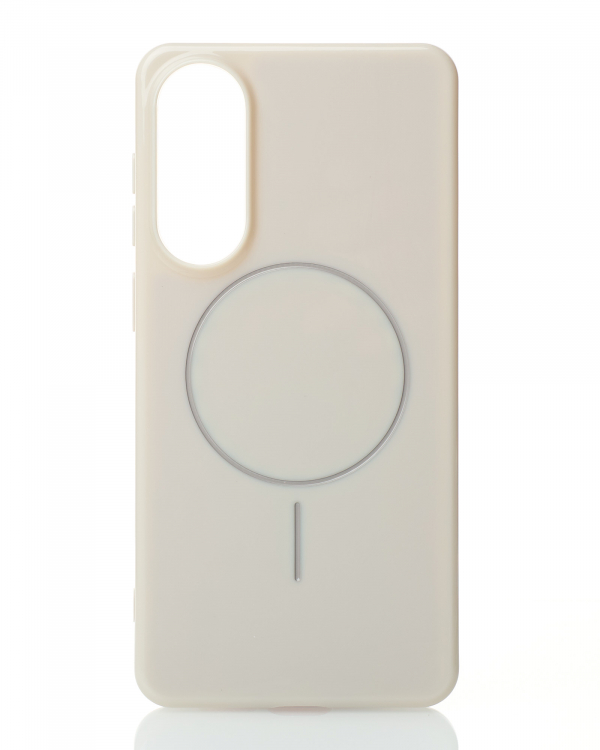 Чехол Glamour Case with MagSafe для Samsung S25 Edge natural titanium