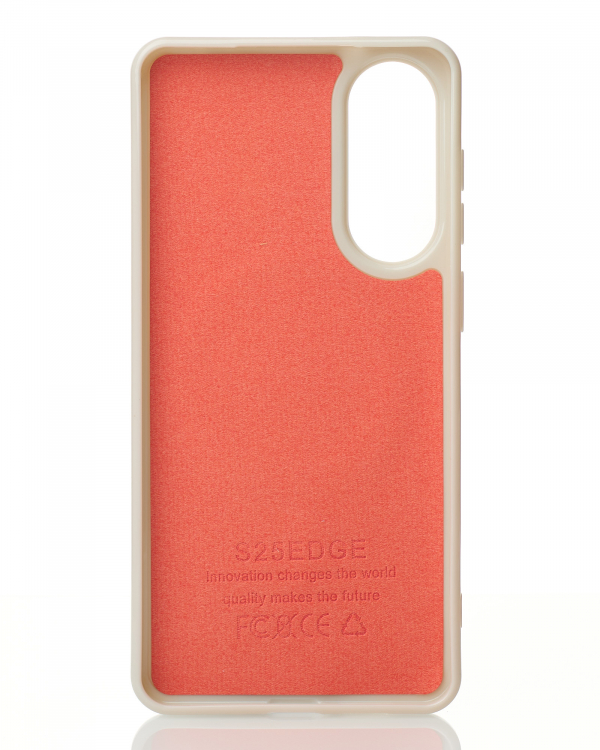 Чехол Glamour Case with MagSafe для Samsung S25 Edge natural titanium