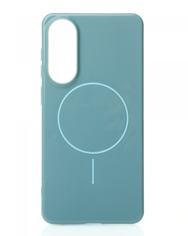Чехол Glamour Case with MagSafe для Samsung S25 Edge wave blue