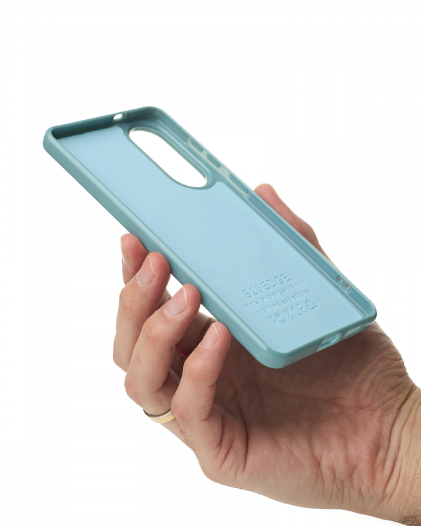 Чехол Glamour Case with MagSafe для Samsung S25 Edge wave blue