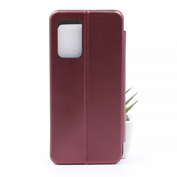 чехол-книга 360 для Xiaomi Redmi 10 Prime MATTE бордовый