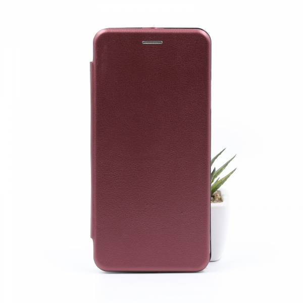 чехол-книга 360 для Xiaomi Redmi 10 Prime MATTE бордовый