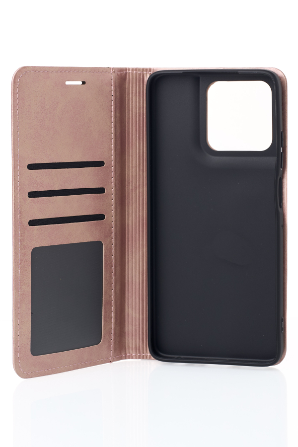 чехол-книга DC ELEGANT для Motorola G56 бронзовый