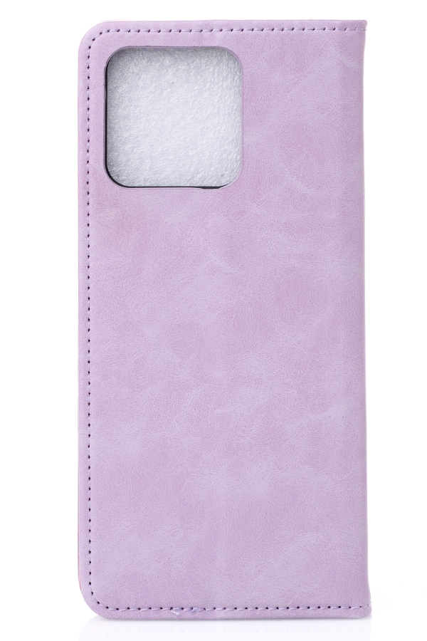 чехол-книга DC ELEGANT для Motorola G56 сиреневый