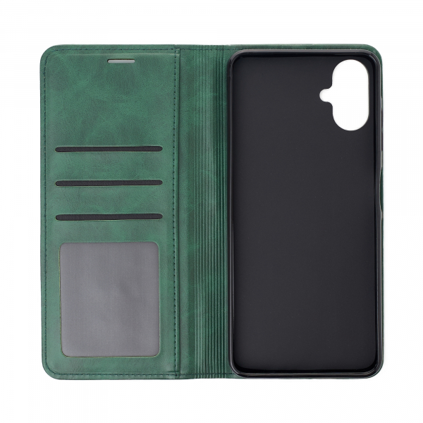 чехол-книга DC ELEGANT для Samsung A06 темно-зеленый