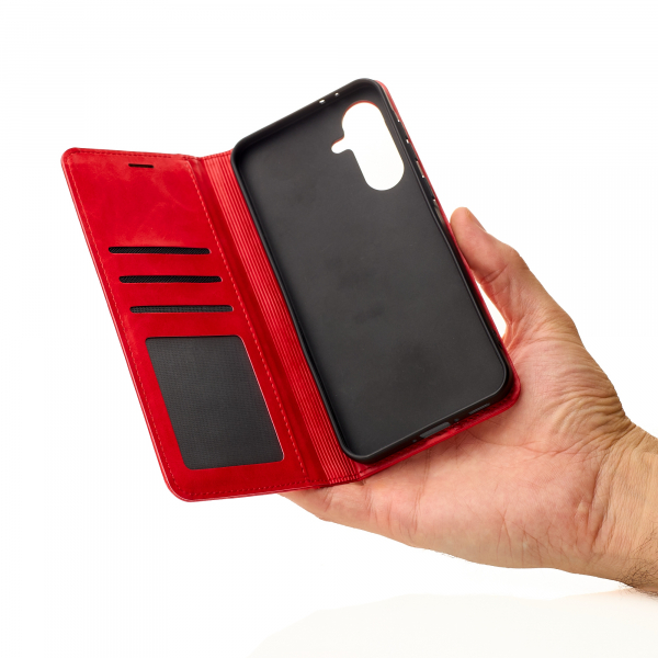 чехол-книга DC ELEGANT для Samsung A36 красный