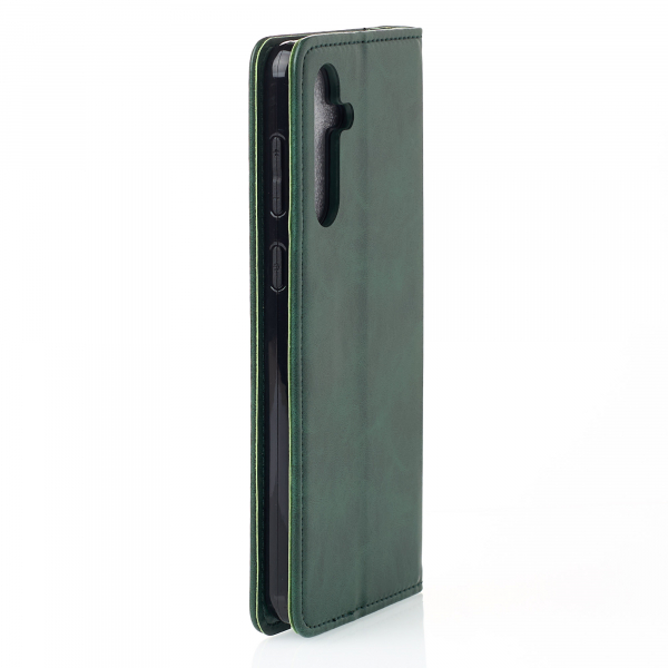 чехол-книга DC ELEGANT для Samsung A55 темно-зеленый