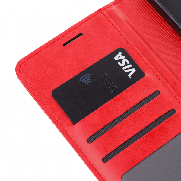 чехол-книга DC ELEGANT для Samsung M14 красный