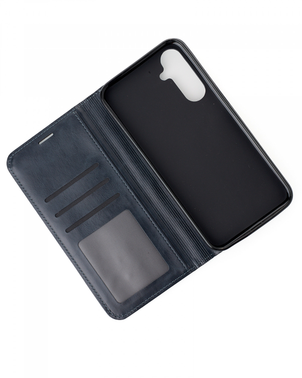 чехол-книга DC ELEGANT для Samsung M35 темно-синий