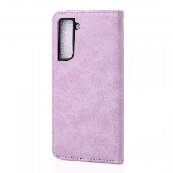 чехол-книга DC ELEGANT для Samsung S21 FE сиреневый