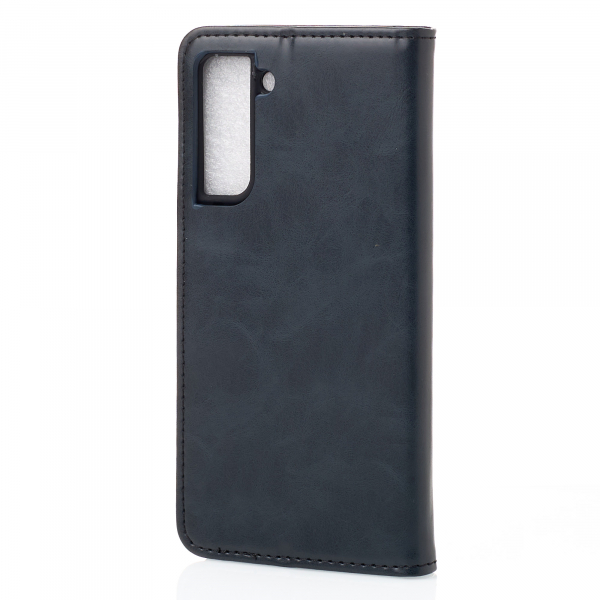 чехол-книга DC ELEGANT для Samsung S21 FE темно-синий