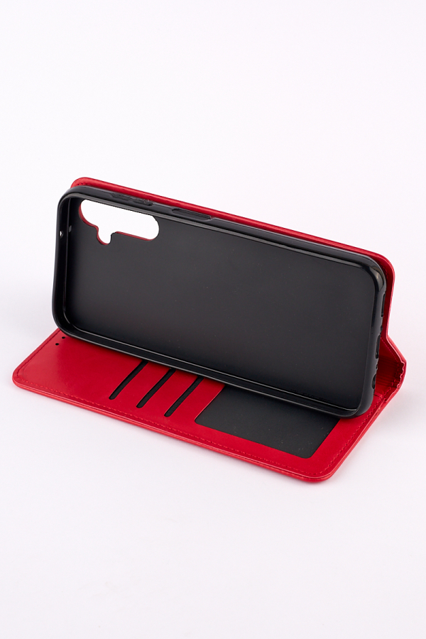 чехол-книга DC ELEGANT для Samsung S23 FE красный