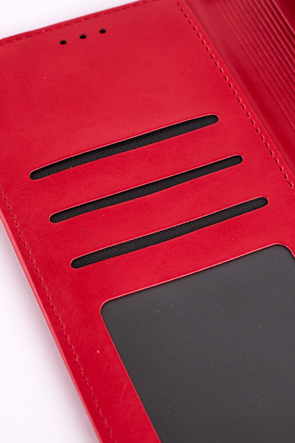 чехол-книга DC ELEGANT для Xiaomi Poco M5/Redmi 11 Prime красный