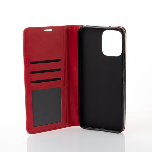 чехол-книга DC ELEGANT для Xiaomi Redmi 12 красный