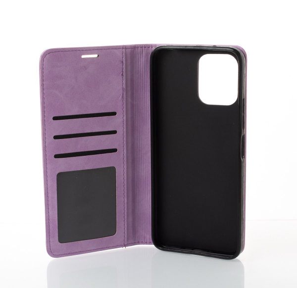 чехол-книга DC ELEGANT для Xiaomi Redmi 12 сиреневый