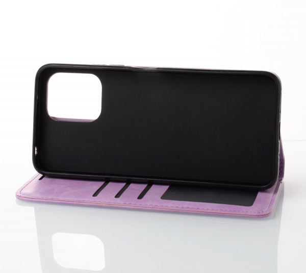 чехол-книга DC ELEGANT для Xiaomi Redmi 12 сиреневый