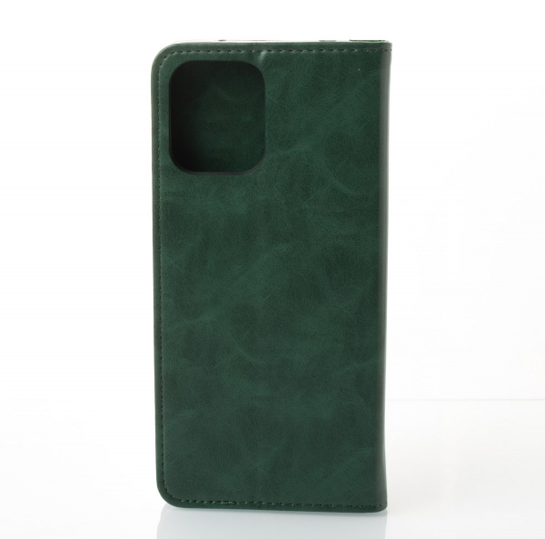 чехол-книга DC ELEGANT для Xiaomi Redmi 12 темно-зеленый