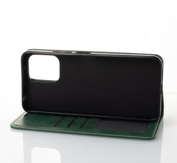 чехол-книга DC ELEGANT для Xiaomi Redmi 12 темно-зеленый