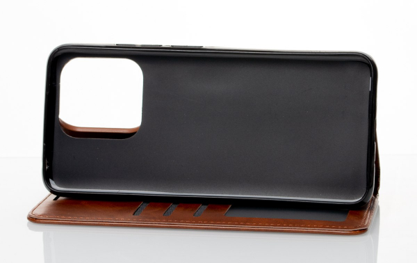 чехол-книга DC ELEGANT для Xiaomi Redmi 12C коричневый