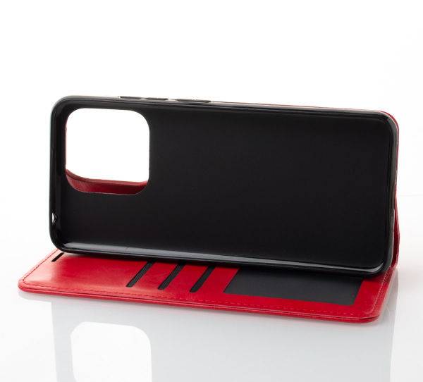 чехол-книга DC ELEGANT для Xiaomi Redmi 12C красный