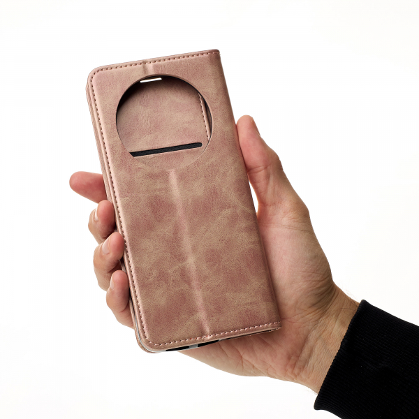 чехол-книга DC ELEGANT для Xiaomi Redmi 14C бронзовый