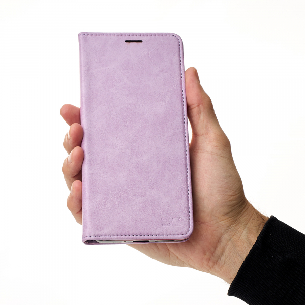 чехол-книга DC ELEGANT для Xiaomi Redmi 14C сиреневый