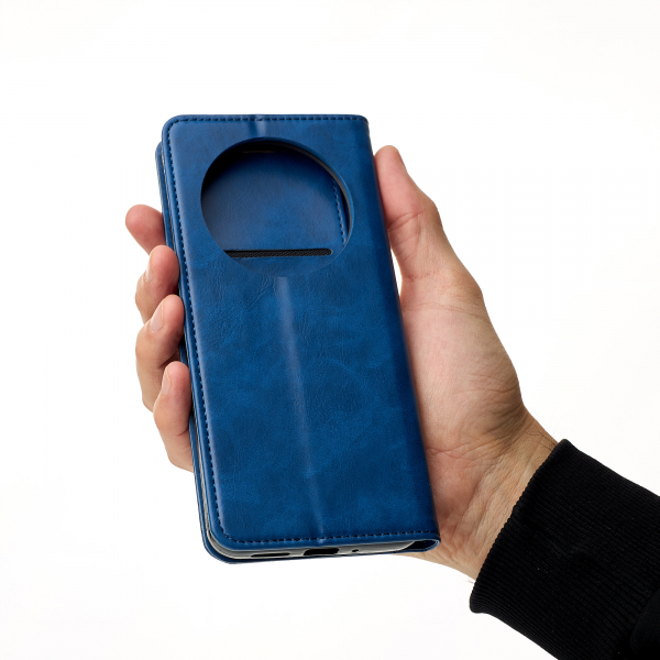 чехол-книга DC ELEGANT для Xiaomi Redmi 14C синий