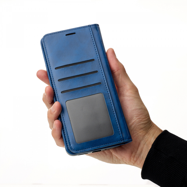 чехол-книга DC ELEGANT для Xiaomi Redmi 14C синий