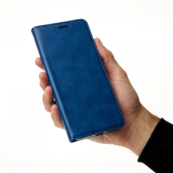 чехол-книга DC ELEGANT для Xiaomi Redmi 14C синий