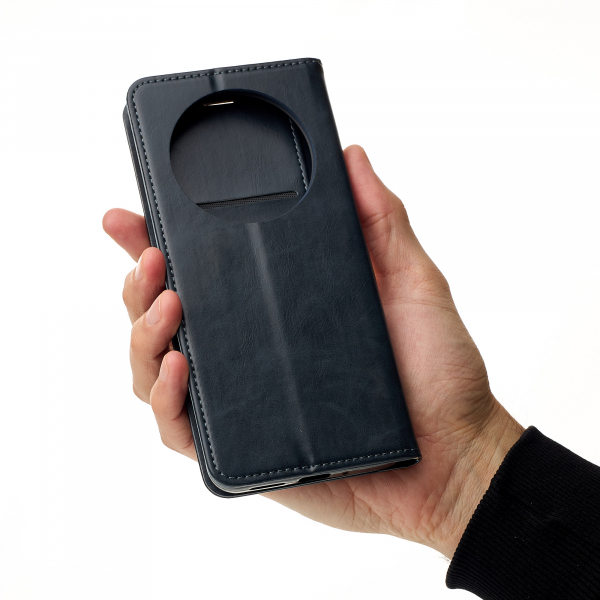 чехол-книга DC ELEGANT для Xiaomi Redmi 14C темно-синий