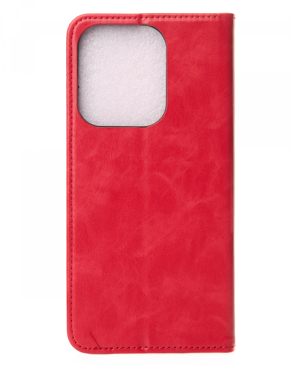 чехол-книга DC ELEGANT для Xiaomi Redmi 15C (171 mm) красный